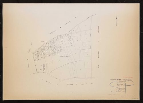 Section C feuille n°1. Plan révisé pour 1936. 3e édition à jour pour 1982.
