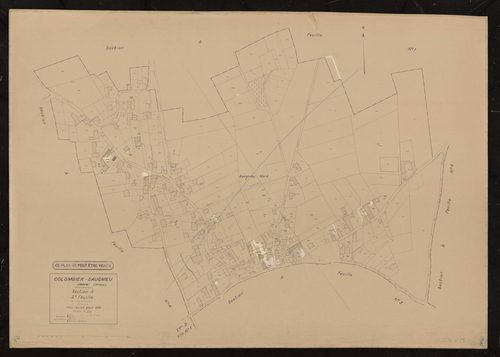 Section A feuille n°2 (ancienne 3e feuille). Plan révisé pour 1936.