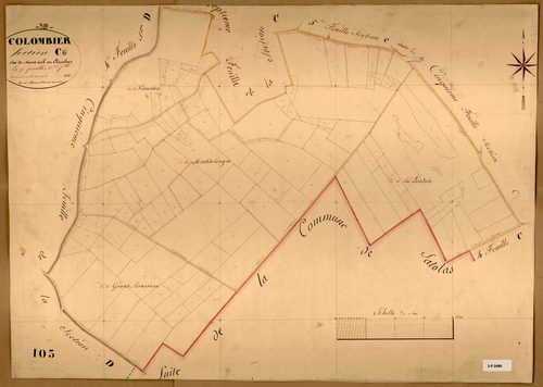 Section C dite de la Mont-Cul et Reculon, feuille n°6.