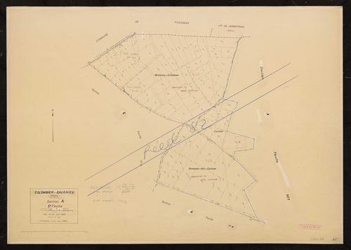 Section A feuille n°5 (ancienne section H 1ère feuille de la commune de Saint-Bonnet-de-Mure acquise pour 1972). Plan révisé pour 1936. 2e édition à jour pour 1968. Réédité pour 1982.