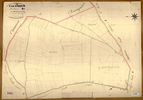 Section B dite de la Serve et du Lac, feuille n°2.