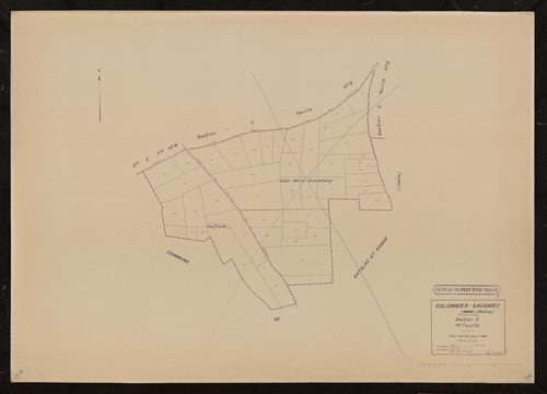 Section C feuille n°4. Plan révisé pour 1936.