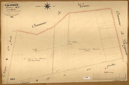 Section E dite de Planaise, feuille n°1.