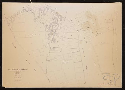 Section A feuille n°3. Plan révisé pour 1936. 3e édition à jour pour 1982.