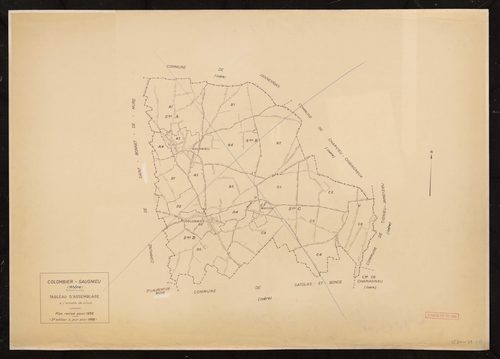 Tableau d'assemblage (TA). Plan révisé pour 1936. 2e édition à jour pour 1968.