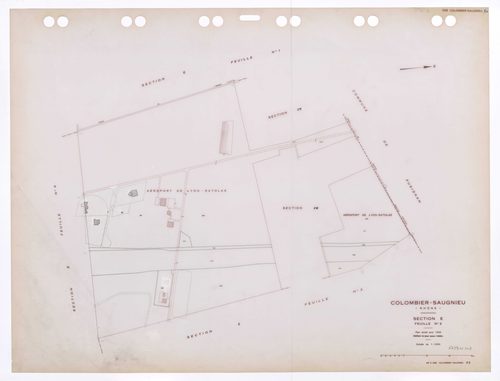 Section E feuille n°2. Plan révisé pour 1936. Edition à jour pour 1985.
