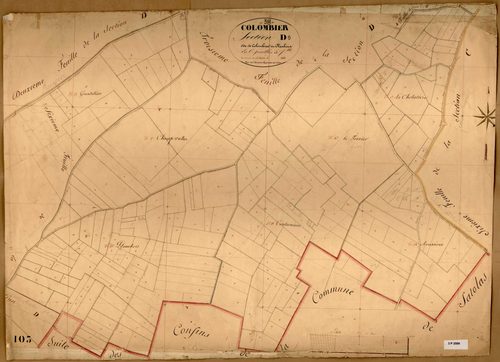 Section D dite de Colombier et Plambois, feuille n°5.