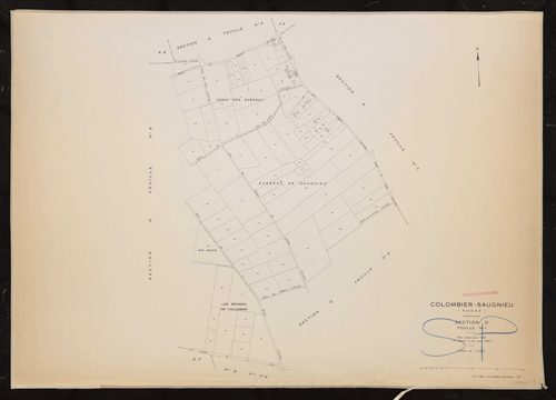 Section D feuille n°1. Plan révisé pour 1936. 4e édition à jour pour 1982.