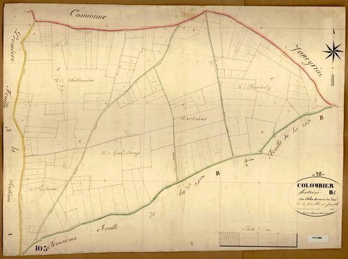 Section B dite de la Serve et du Lac, feuille n°1.