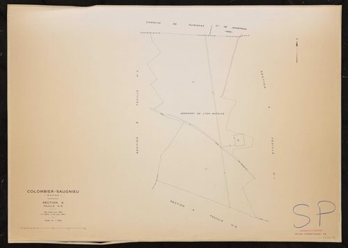 Section A feuille n°5. Plan révisé pour 1936. 3e édition à jour pour 1982.