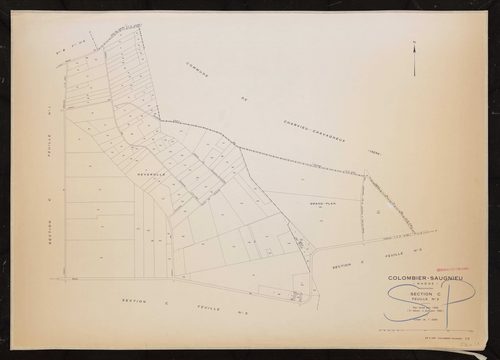 Section C feuille n°2. Plan révisé pour 1936. 3e édition à jour pour 1982.