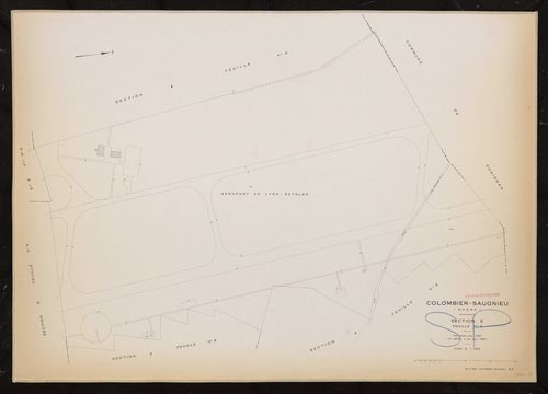 Section E feuille n°3. Plan révisé pour 1936. 3e édition à jour pour 1982.