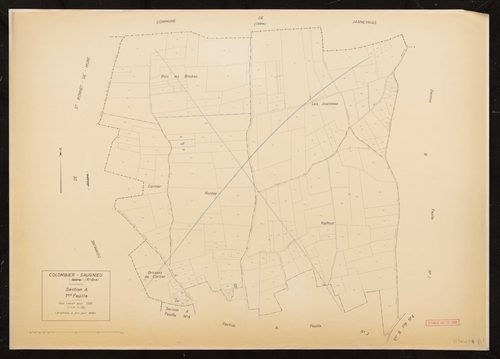 Section A feuille n°1. Plan révisé pour 1936. 2e édition à jour pour 1968.