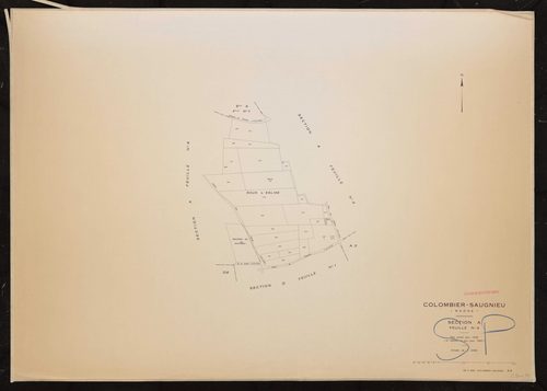 Section A feuille n°4. Plan révisé pour 1936. 4e édition à jour pour 1982.