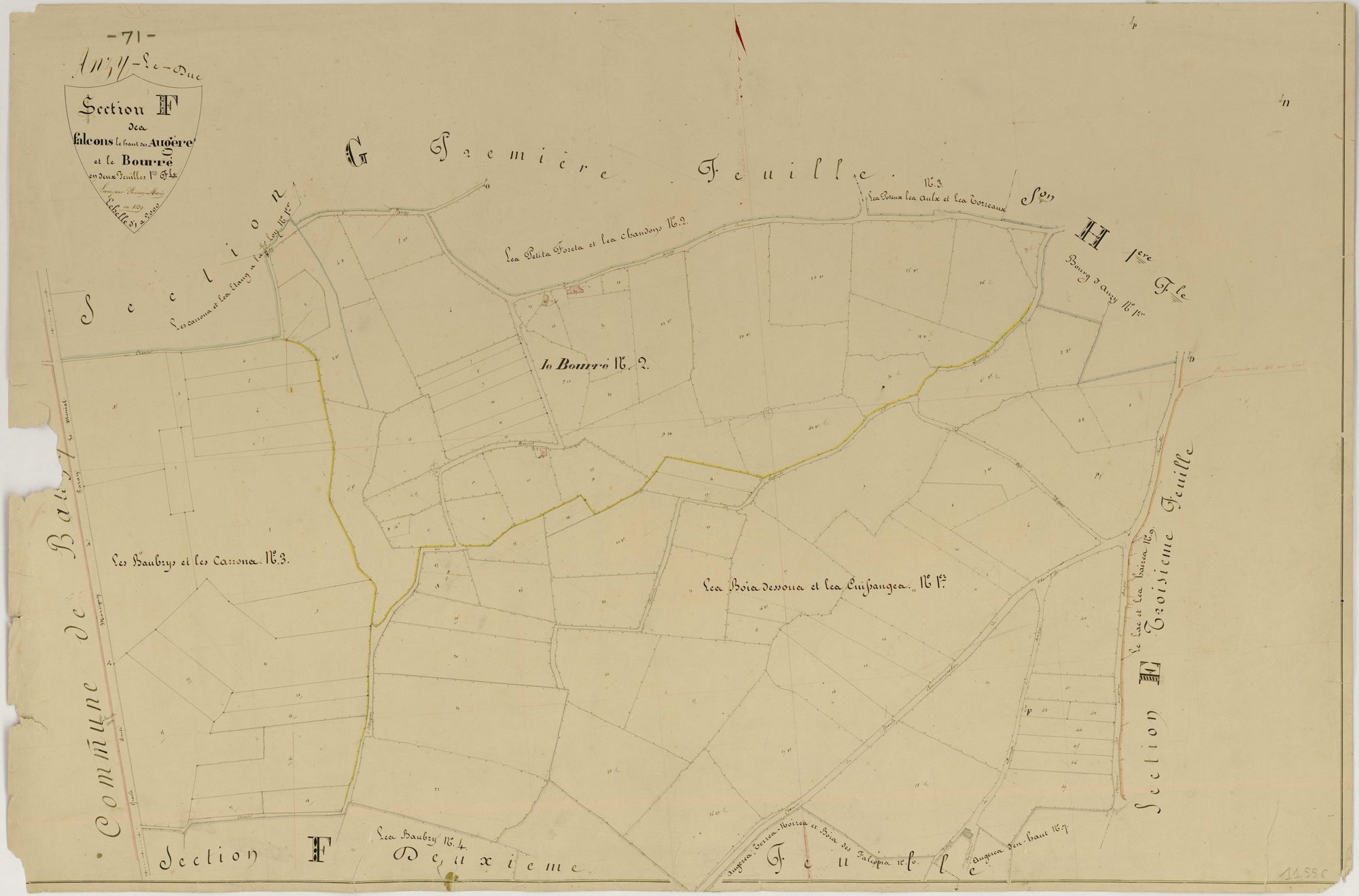 Anzy-le-Duc - LES FALCONS, LE HAUT DES AUGERES ET LE BOURRÉ