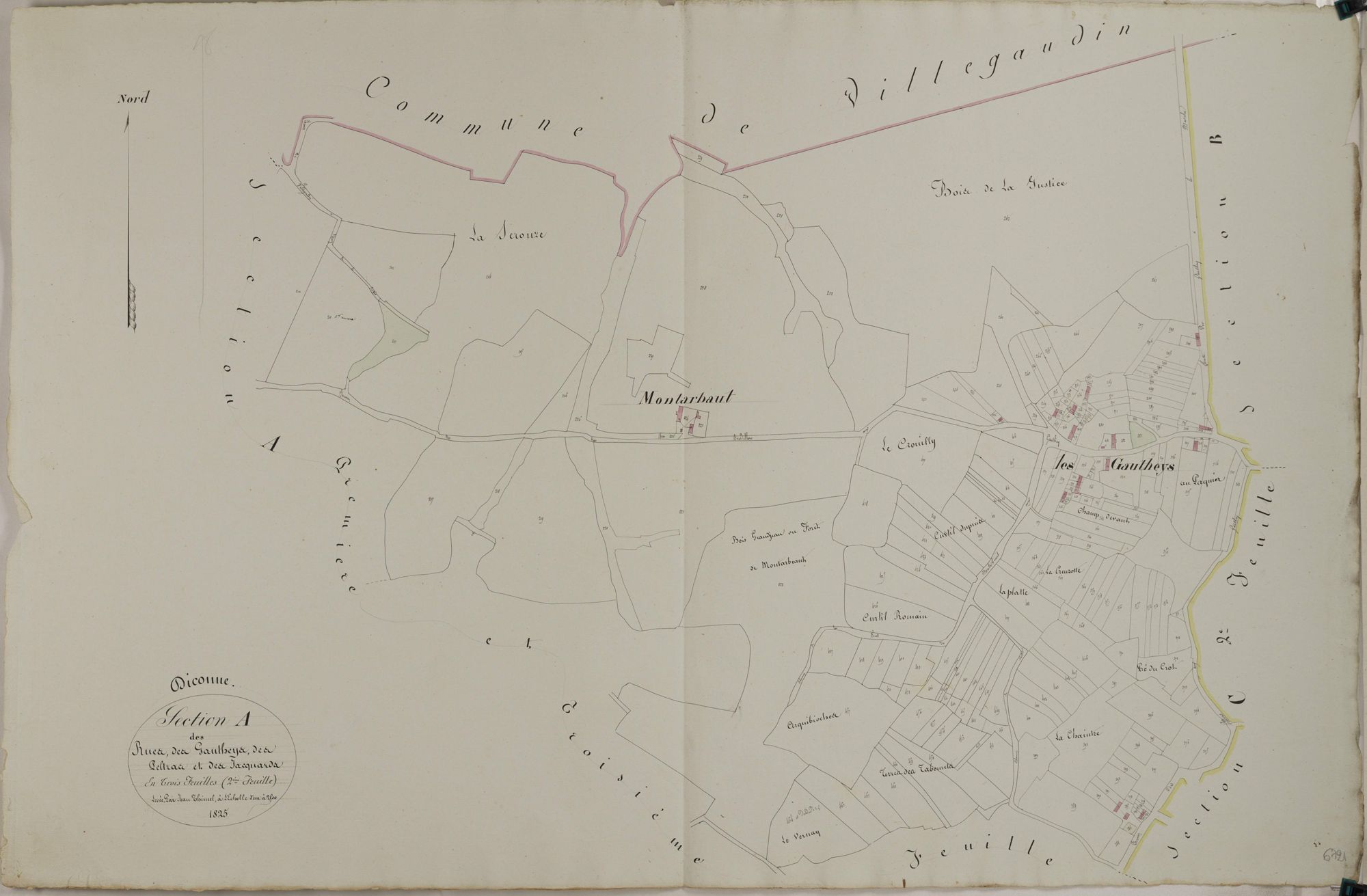 Diconne - LES RUES BOURDILLONS, LES GAUTHEYS, LES PELTRATS, LES JACQUARDS