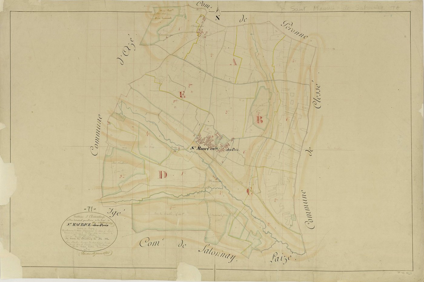 Saint-Maurice-de-Satonnay - Sections A à E.