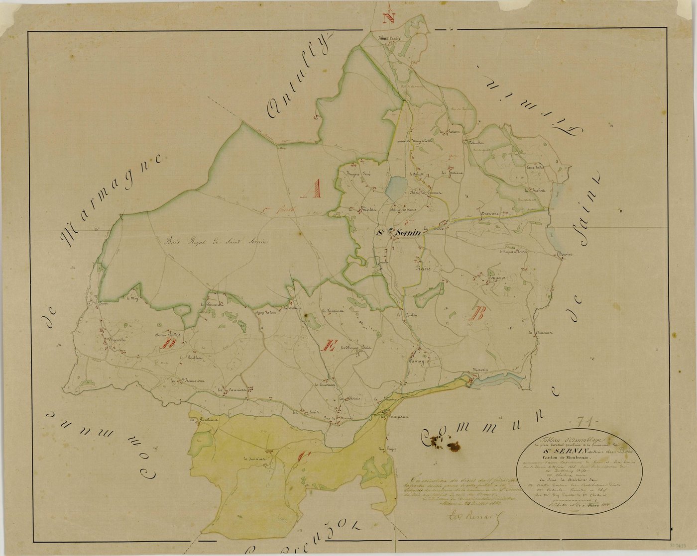 Saint-Sernin-du-Bois - Toutes sections