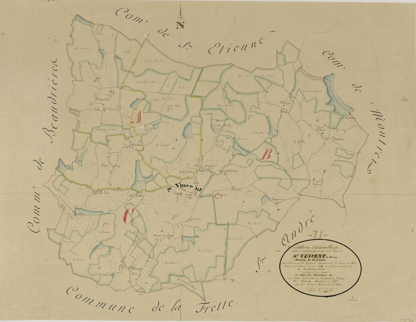 Saint-Vincent-en-Bresse - Toutes sections