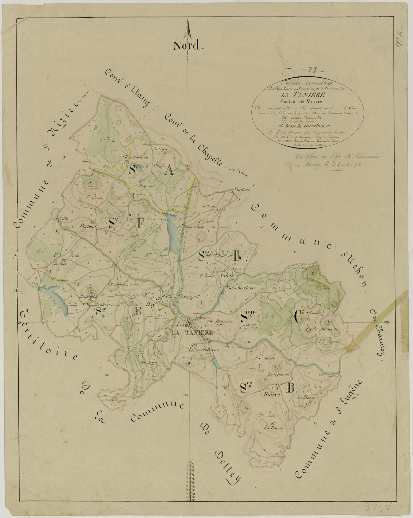 Tagnière - Toutes sections