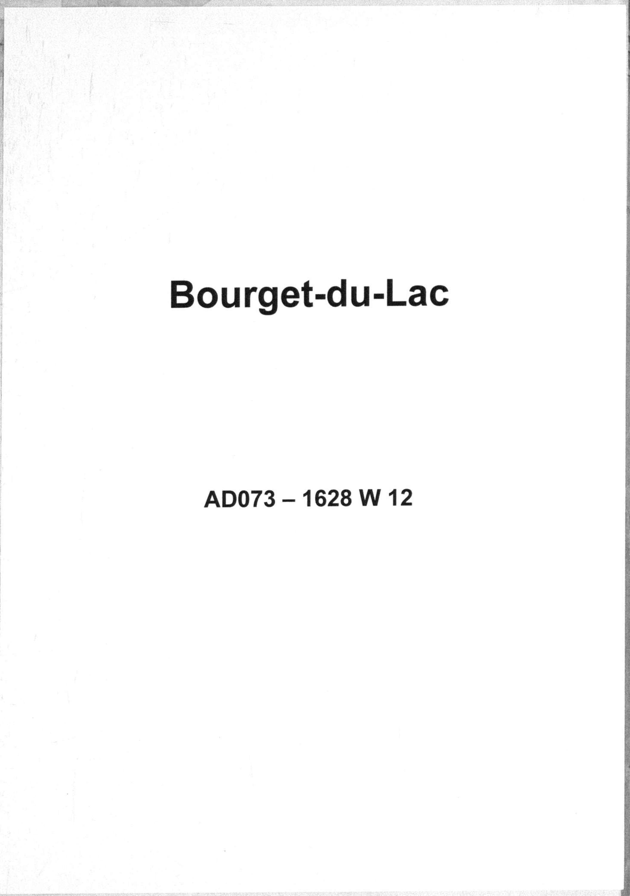 Aiguebelette-le-Lac - Bourget-du-Lac (Le).