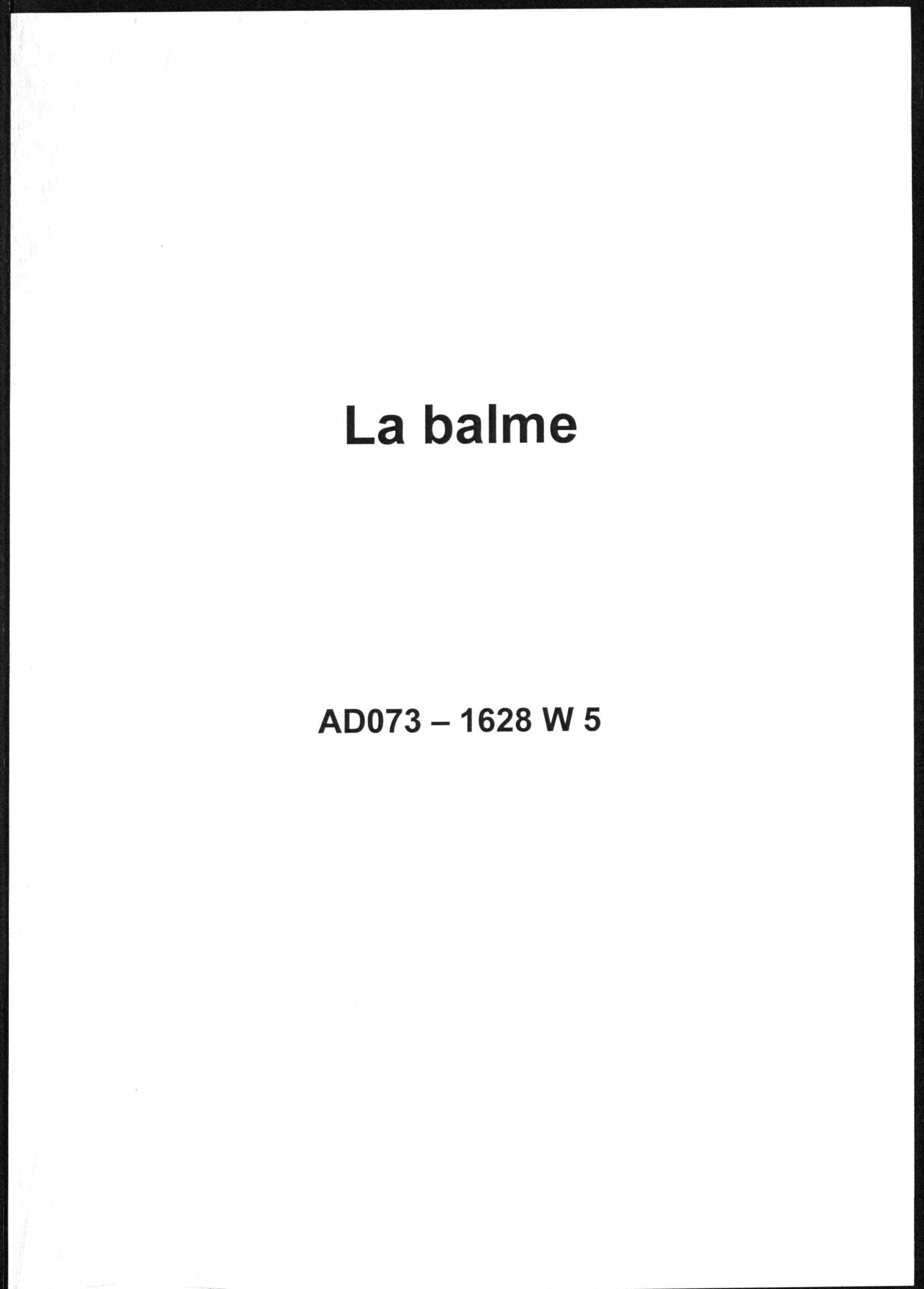 Aiguebelette-le-Lac - Balme (la).