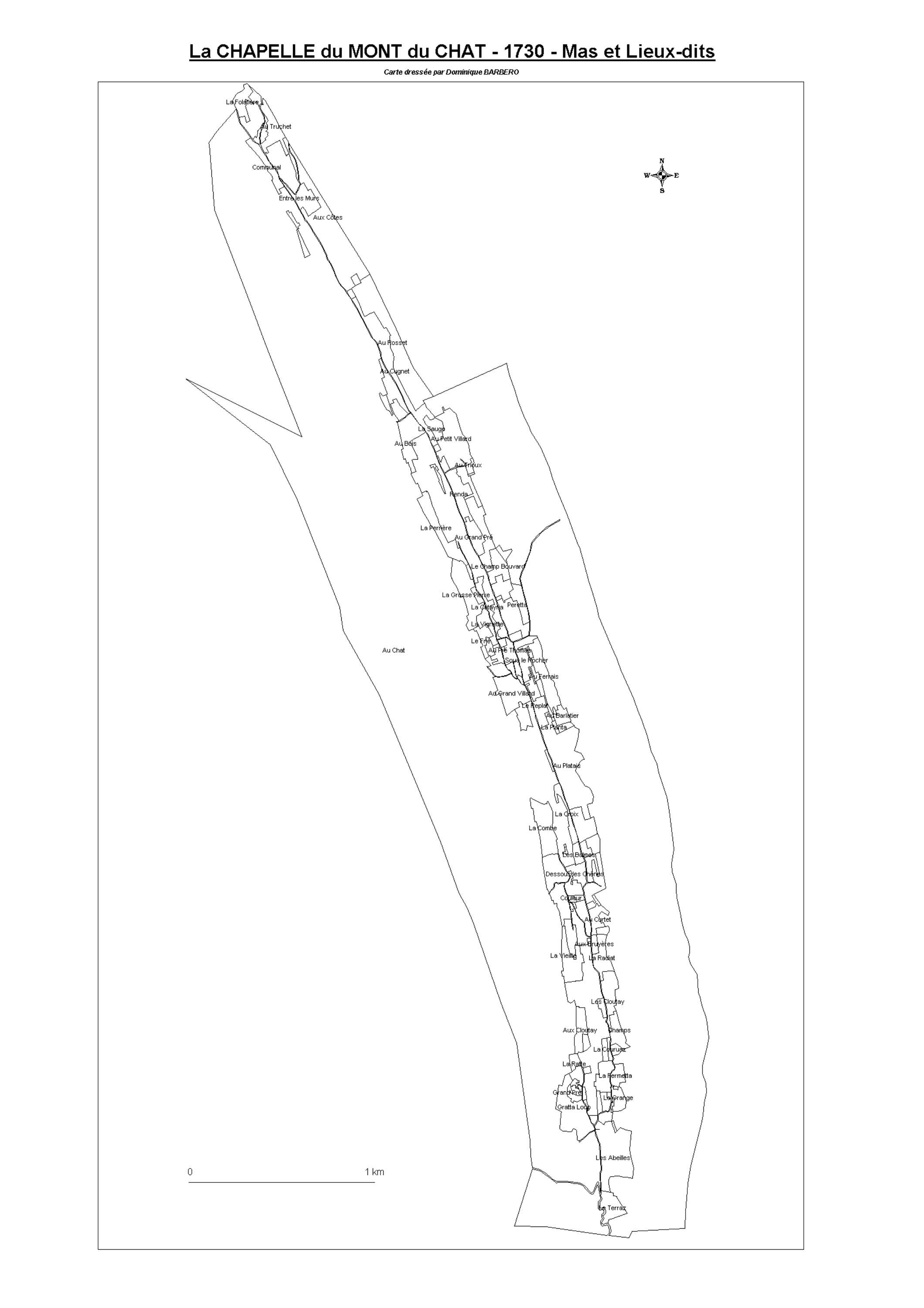 Aiguebelette-le-Lac - ATLAS du cadastre sarde (mappe) : 73076 La Chapelle-du-Mont-du-Chat. Carte générale par nature de culture et degré de bonté, cartes pour les principaux propriétaires ; relevés des parcelles par numéro et par propriétaire selon le dép