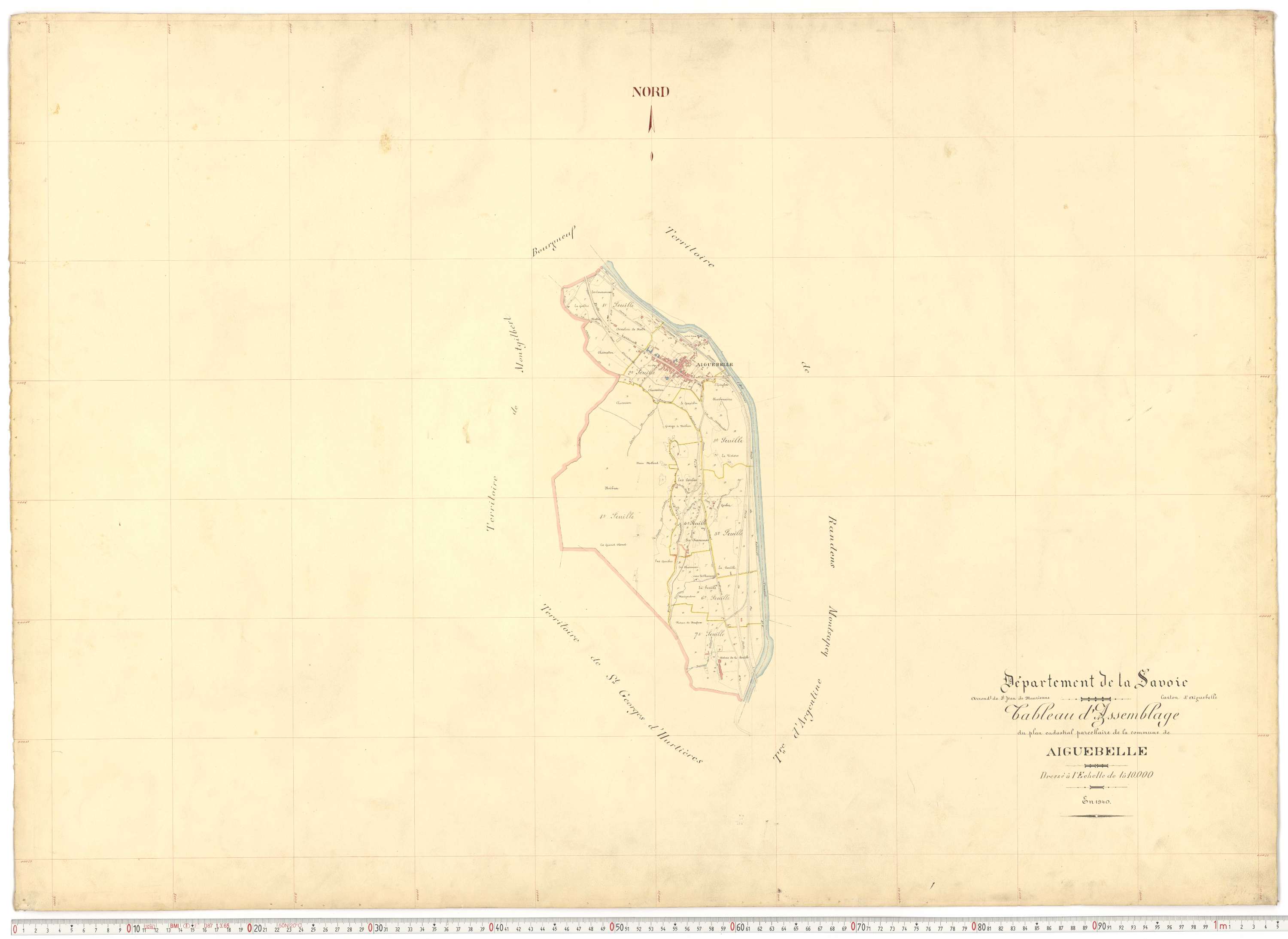 Aiguebelle - Plans cadastraux du premier cadastre français.