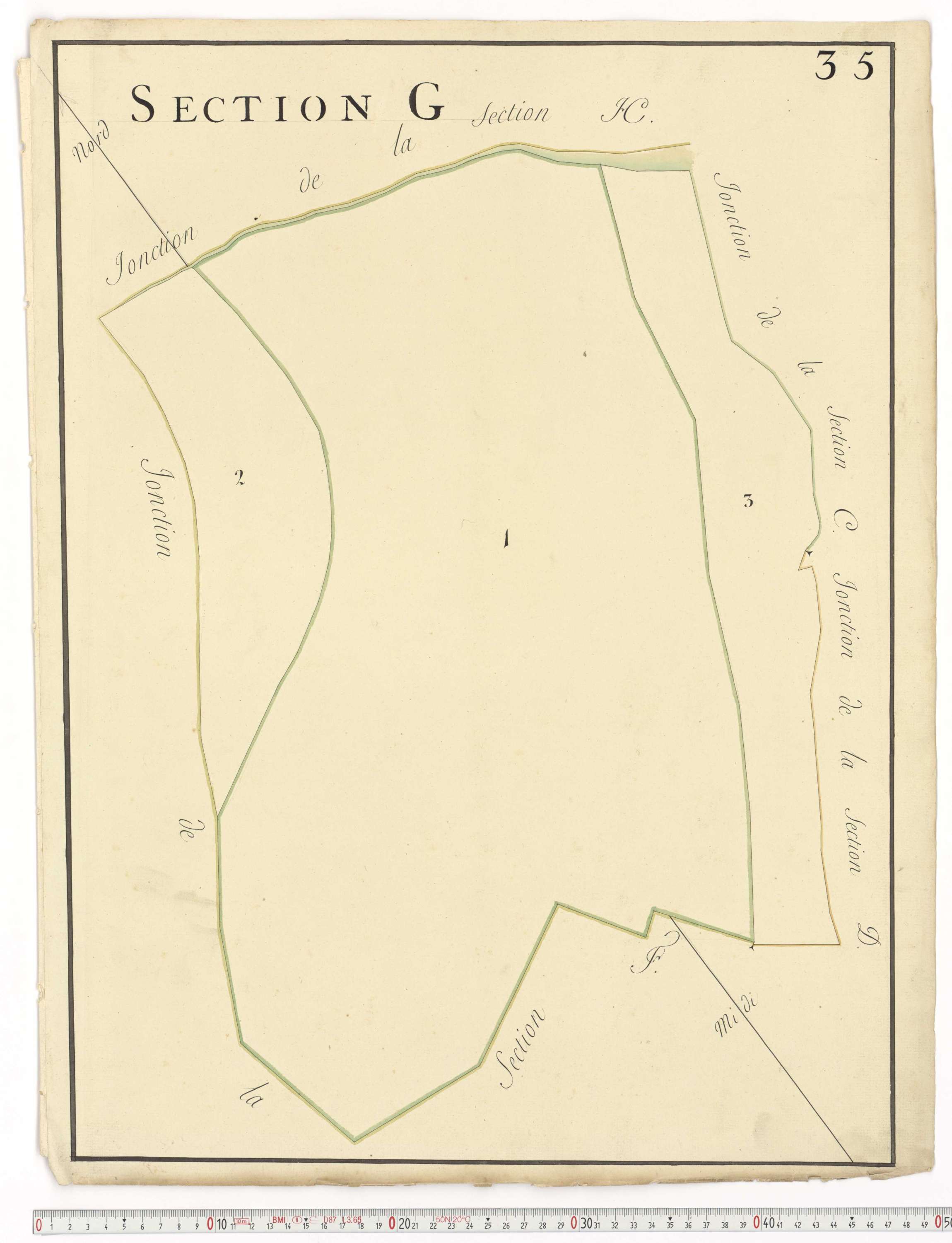 Aiguebelle - Cadastre napoléonien : plan cadastral. - Allondaz, Cléry-Frontenex, Gilly, Sainte-Hélène-des-Millières, l'Hôpital, Mercury-Gemilly, Montailleur.