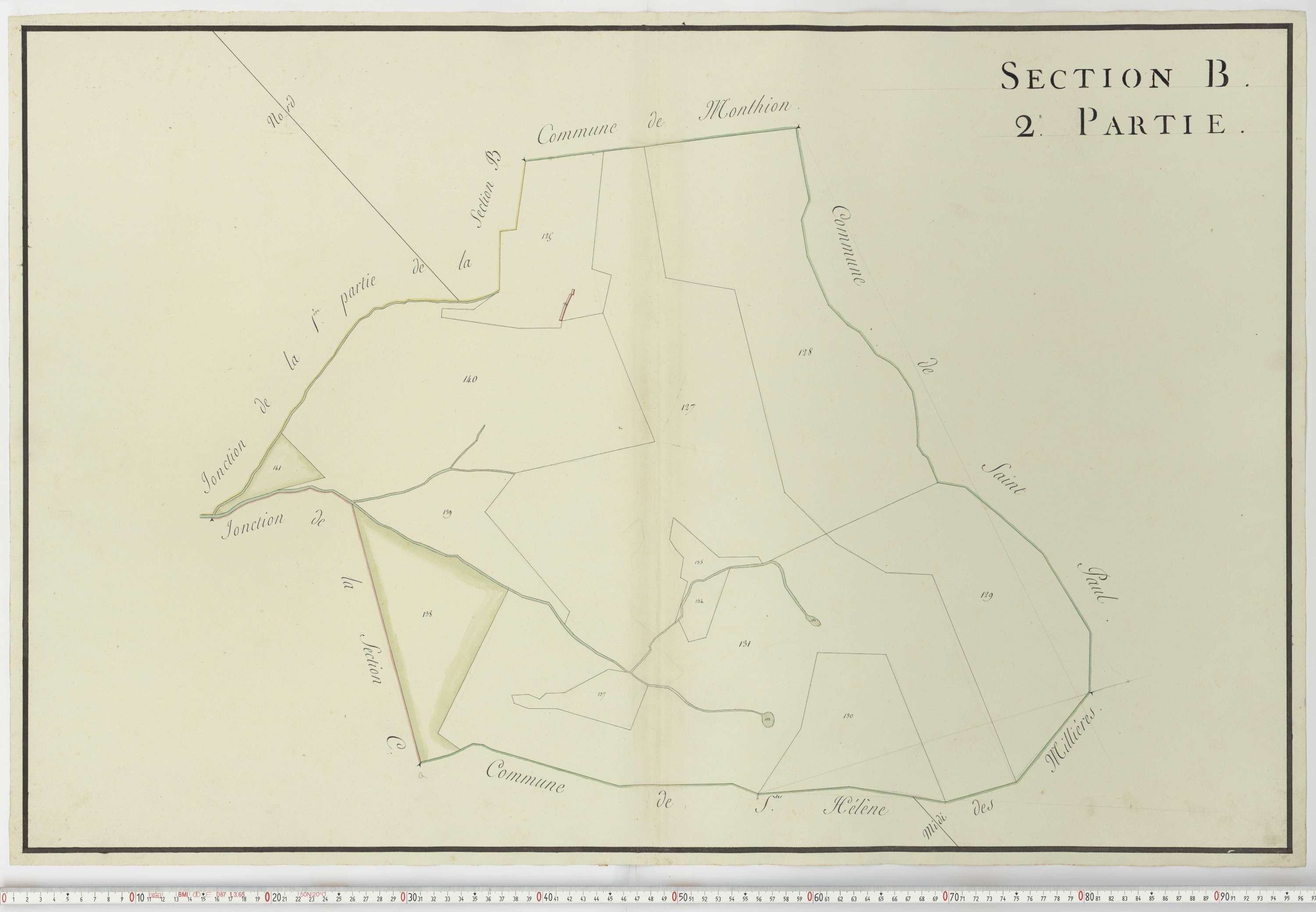 Aiguebelle - Cadastre napoléonien : plan cadastral. - Notre-Dame-des-Millières, Pallud, Plancherine, Saint-Sigismond, Thénésol, Tournon, Verrens-Arvey, Saint-Vital.