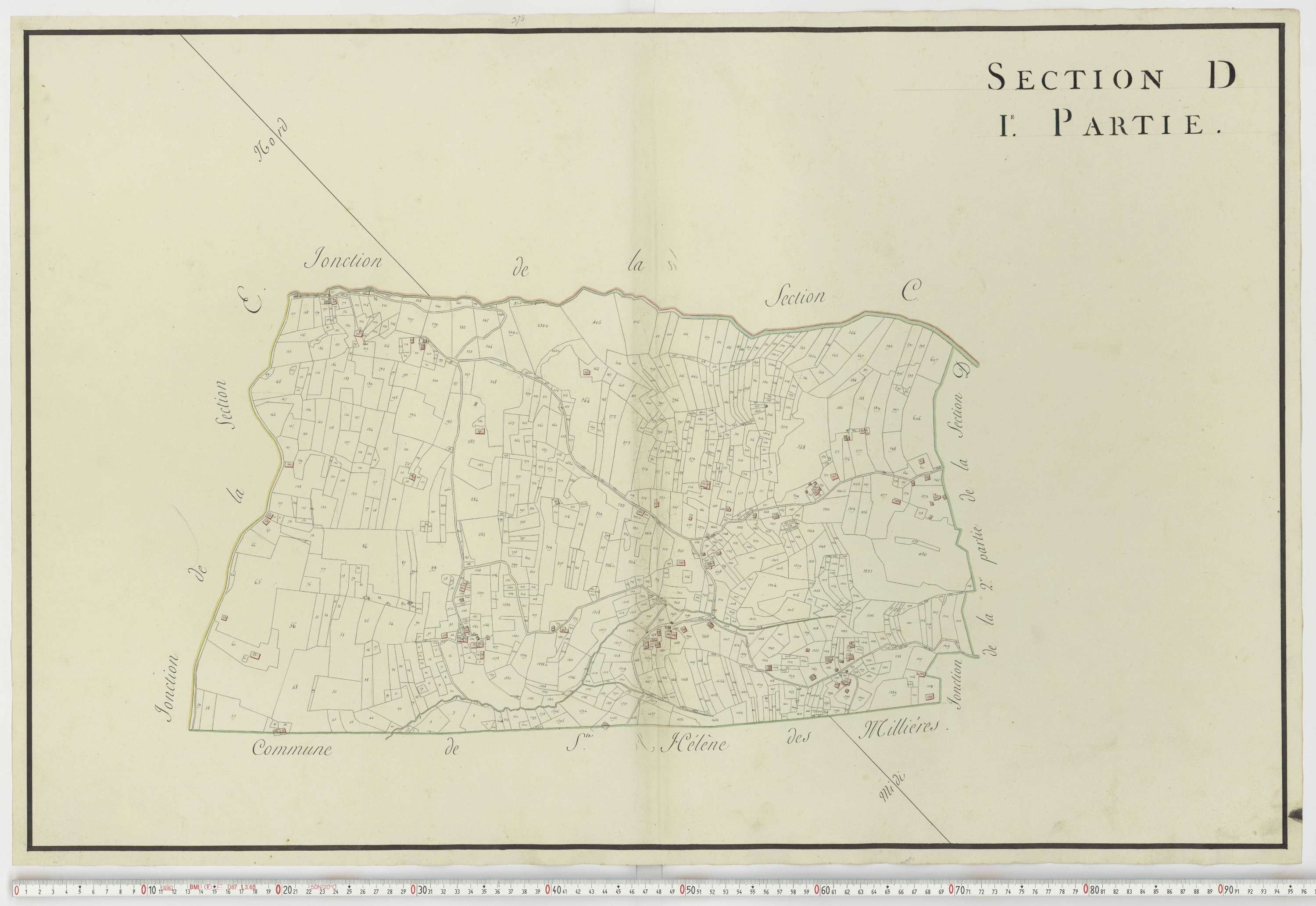Aiguebelle - Cadastre napoléonien : plan cadastral. - Notre-Dame-des-Millières, Pallud, Plancherine, Saint-Sigismond, Thénésol, Tournon, Verrens-Arvey, Saint-Vital.