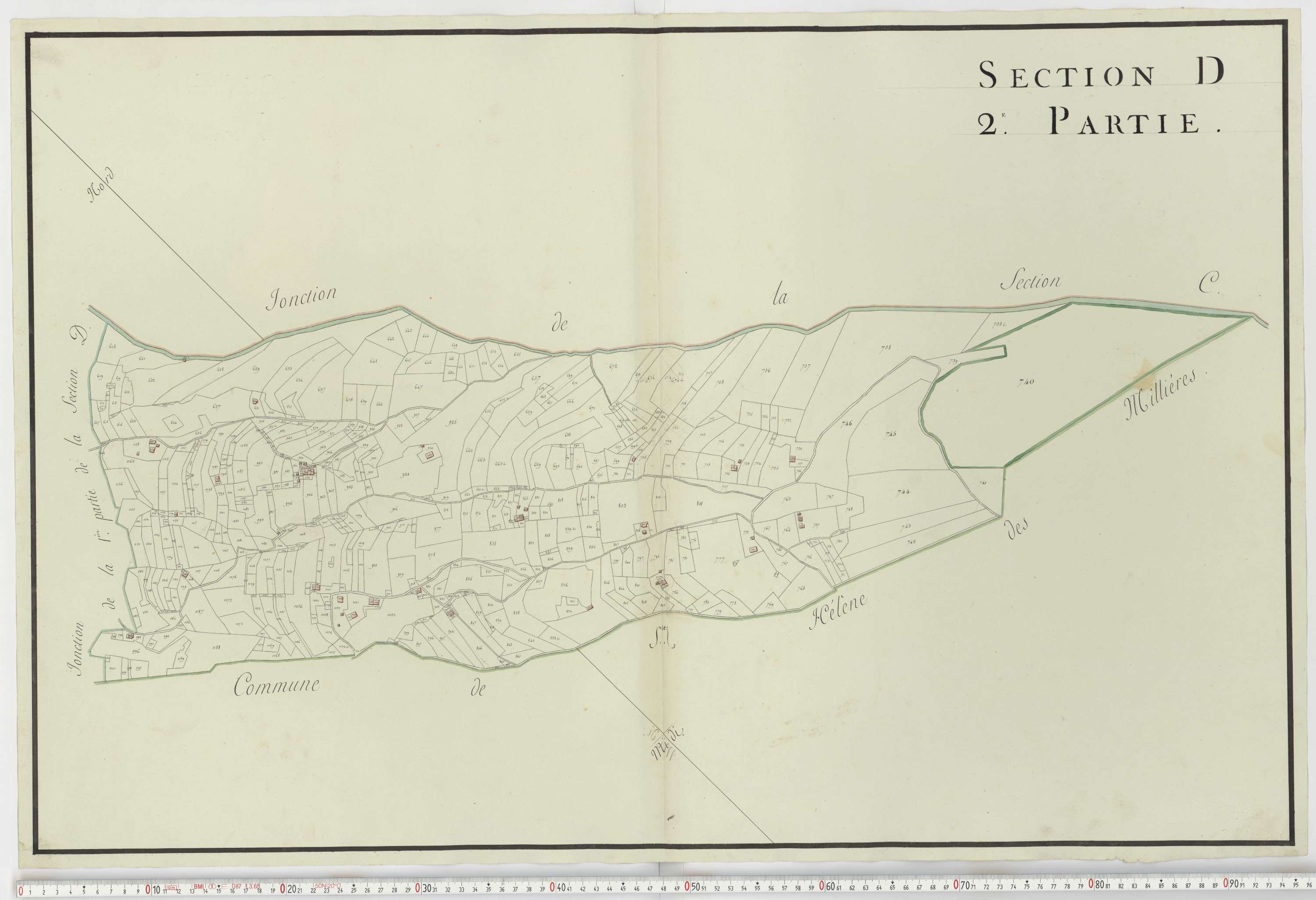 Aiguebelle - Cadastre napoléonien : plan cadastral. - Notre-Dame-des-Millières, Pallud, Plancherine, Saint-Sigismond, Thénésol, Tournon, Verrens-Arvey, Saint-Vital.