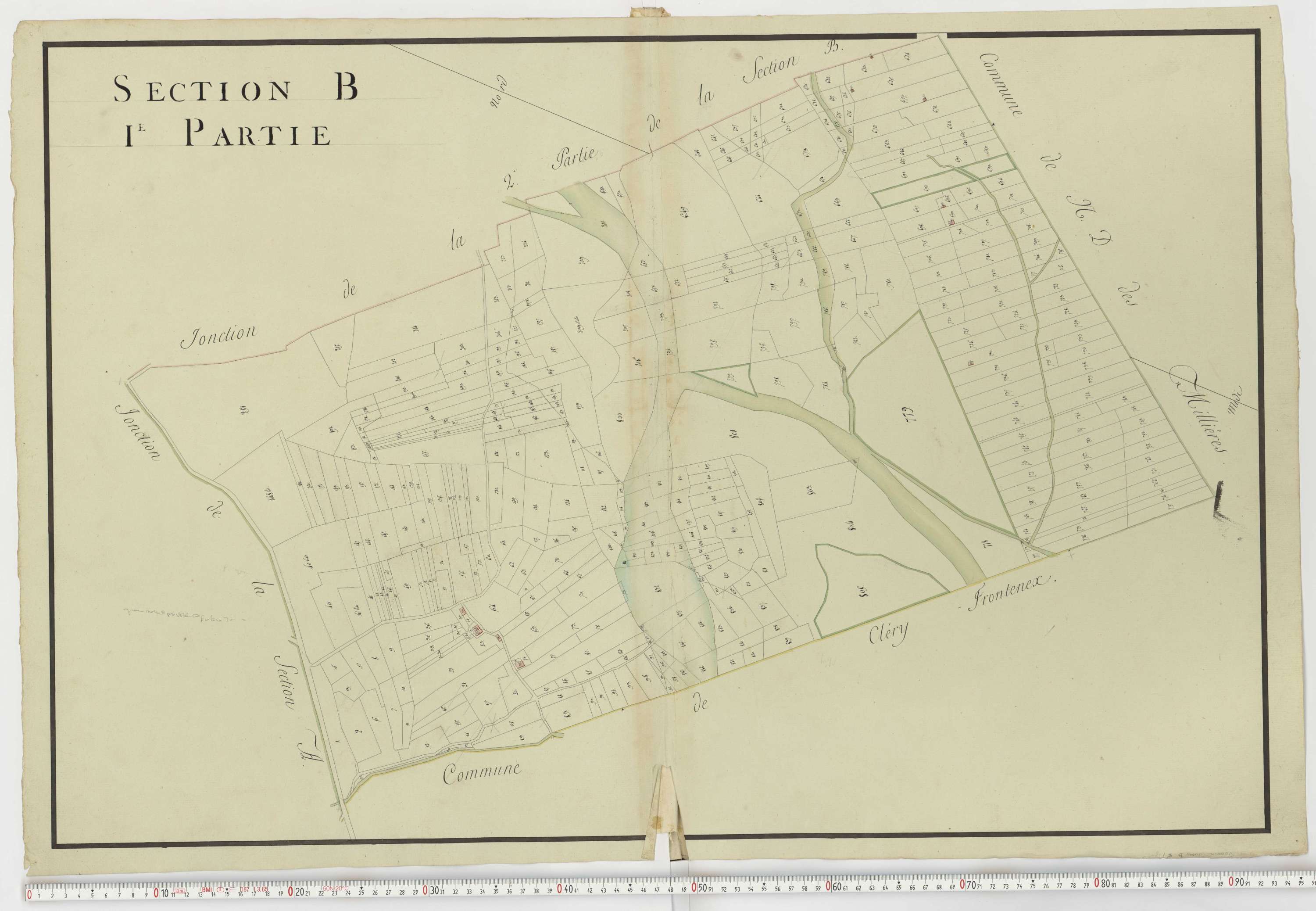 Aiguebelle - Cadastre napoléonien : plan cadastral. - Notre-Dame-des-Millières, Pallud, Plancherine, Saint-Sigismond, Thénésol, Tournon, Verrens-Arvey, Saint-Vital.