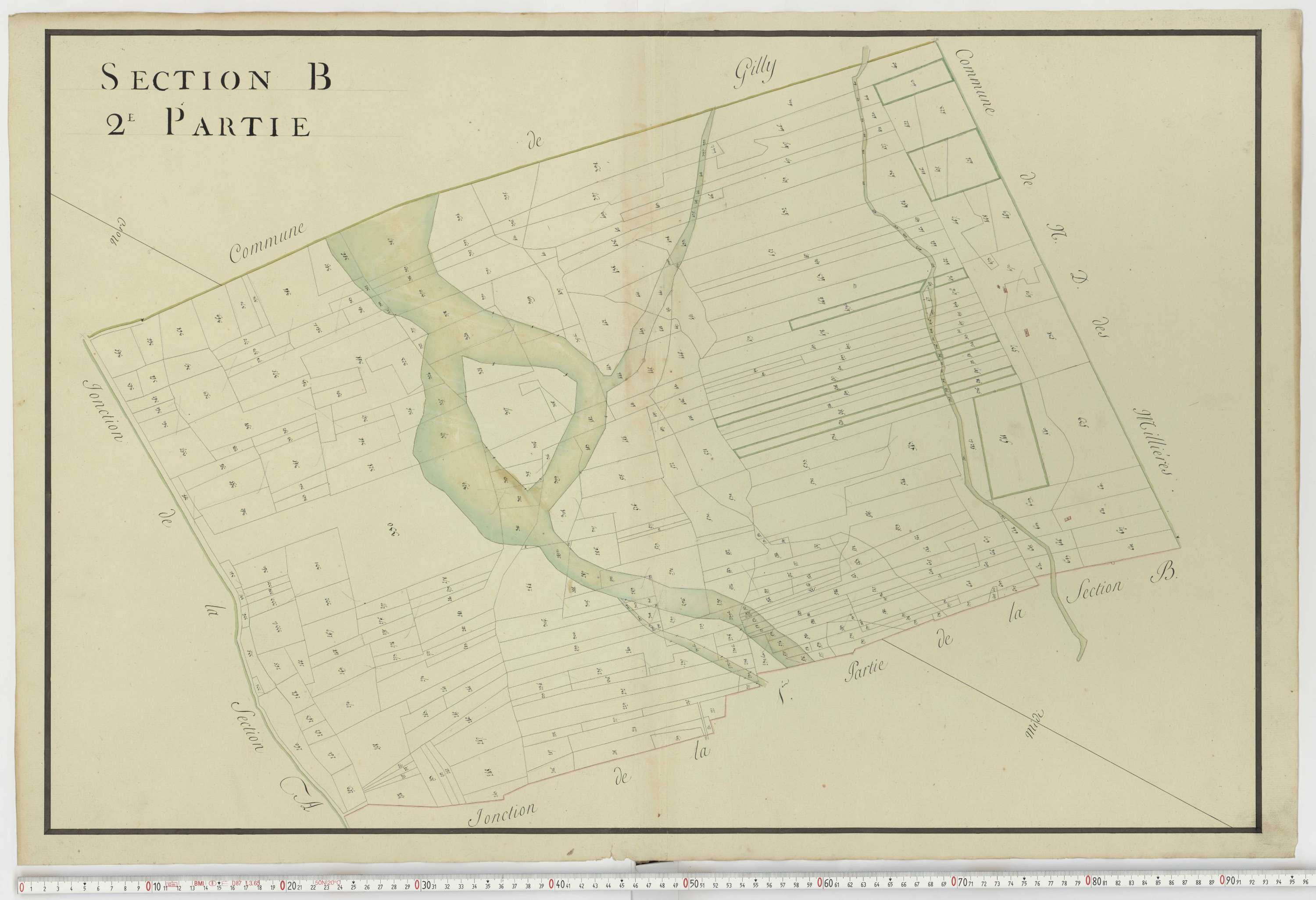 Aiguebelle - Cadastre napoléonien : plan cadastral. - Notre-Dame-des-Millières, Pallud, Plancherine, Saint-Sigismond, Thénésol, Tournon, Verrens-Arvey, Saint-Vital.