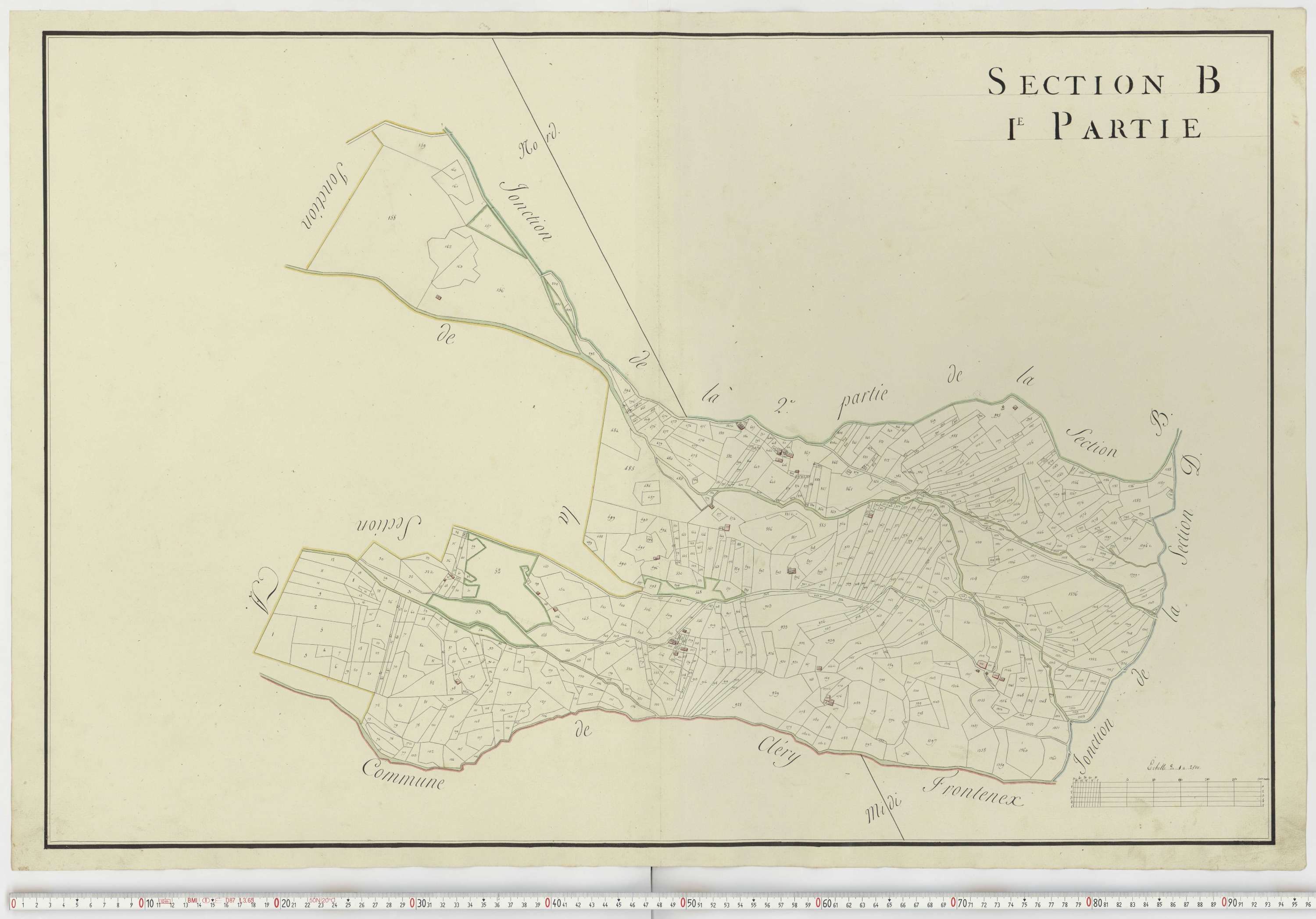 Aiguebelle - Cadastre napoléonien : plan cadastral. - Notre-Dame-des-Millières, Pallud, Plancherine, Saint-Sigismond, Thénésol, Tournon, Verrens-Arvey, Saint-Vital.