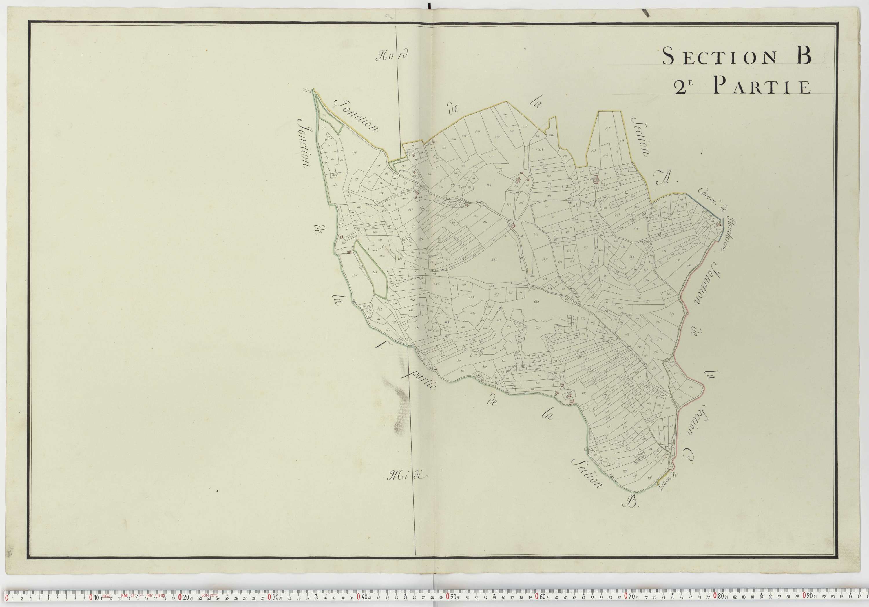 Aiguebelle - Cadastre napoléonien : plan cadastral. - Notre-Dame-des-Millières, Pallud, Plancherine, Saint-Sigismond, Thénésol, Tournon, Verrens-Arvey, Saint-Vital.
