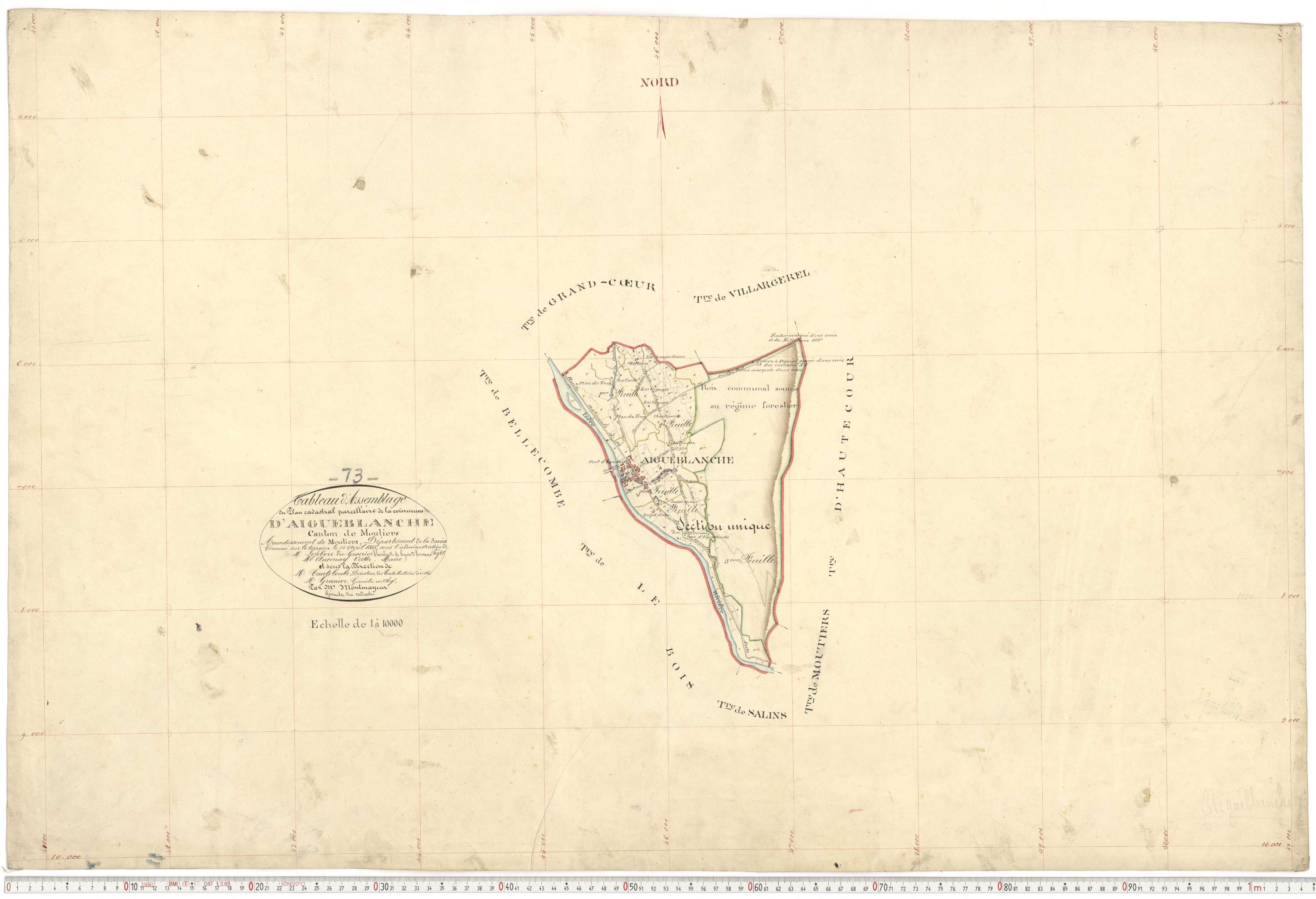 Aigueblanche - Plans cadastraux du premier cadastre français.