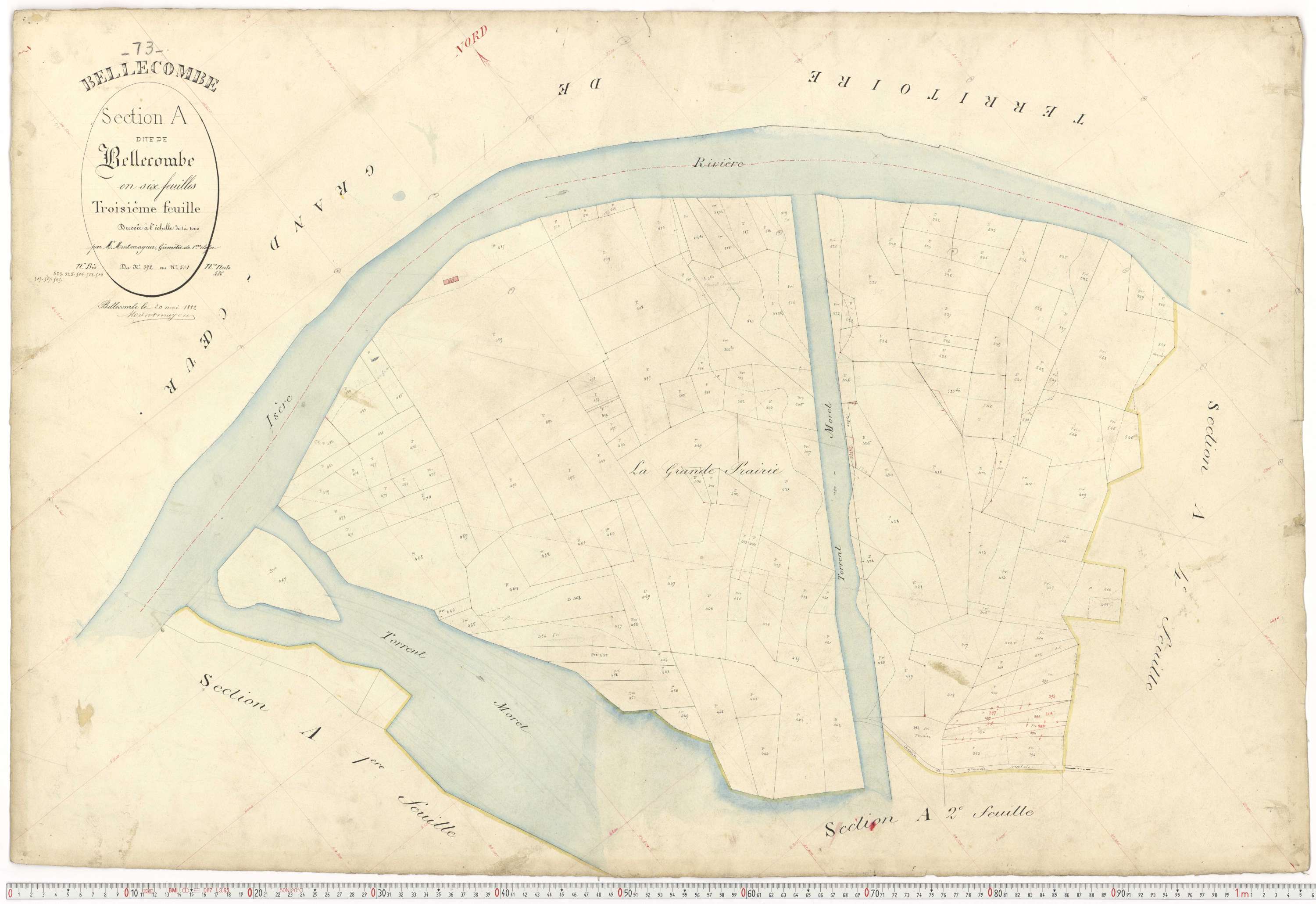 Aigueblanche - Plans cadastraux du premier cadastre français.