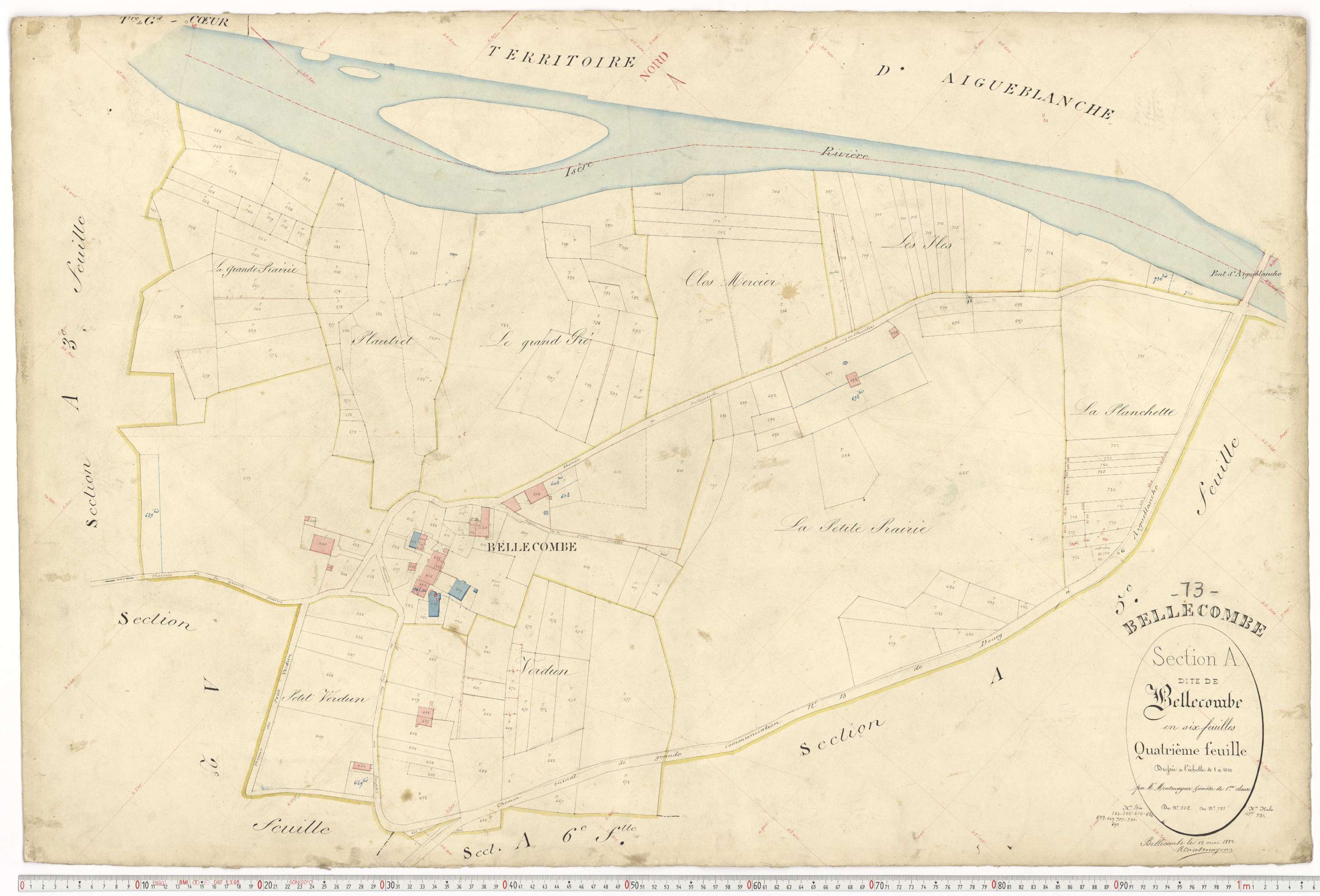 Aigueblanche - Plans cadastraux du premier cadastre français.
