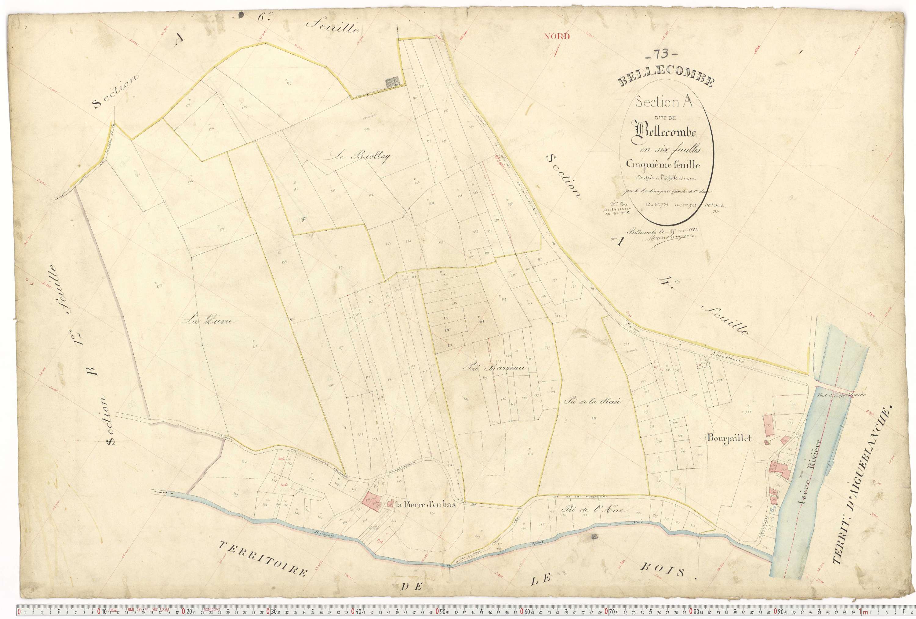 Aigueblanche - Plans cadastraux du premier cadastre français.