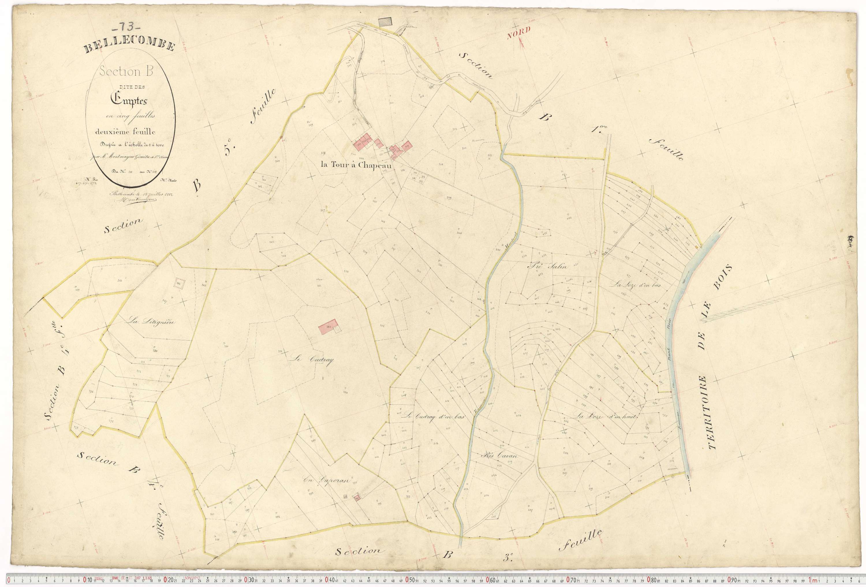 Aigueblanche - Plans cadastraux du premier cadastre français.