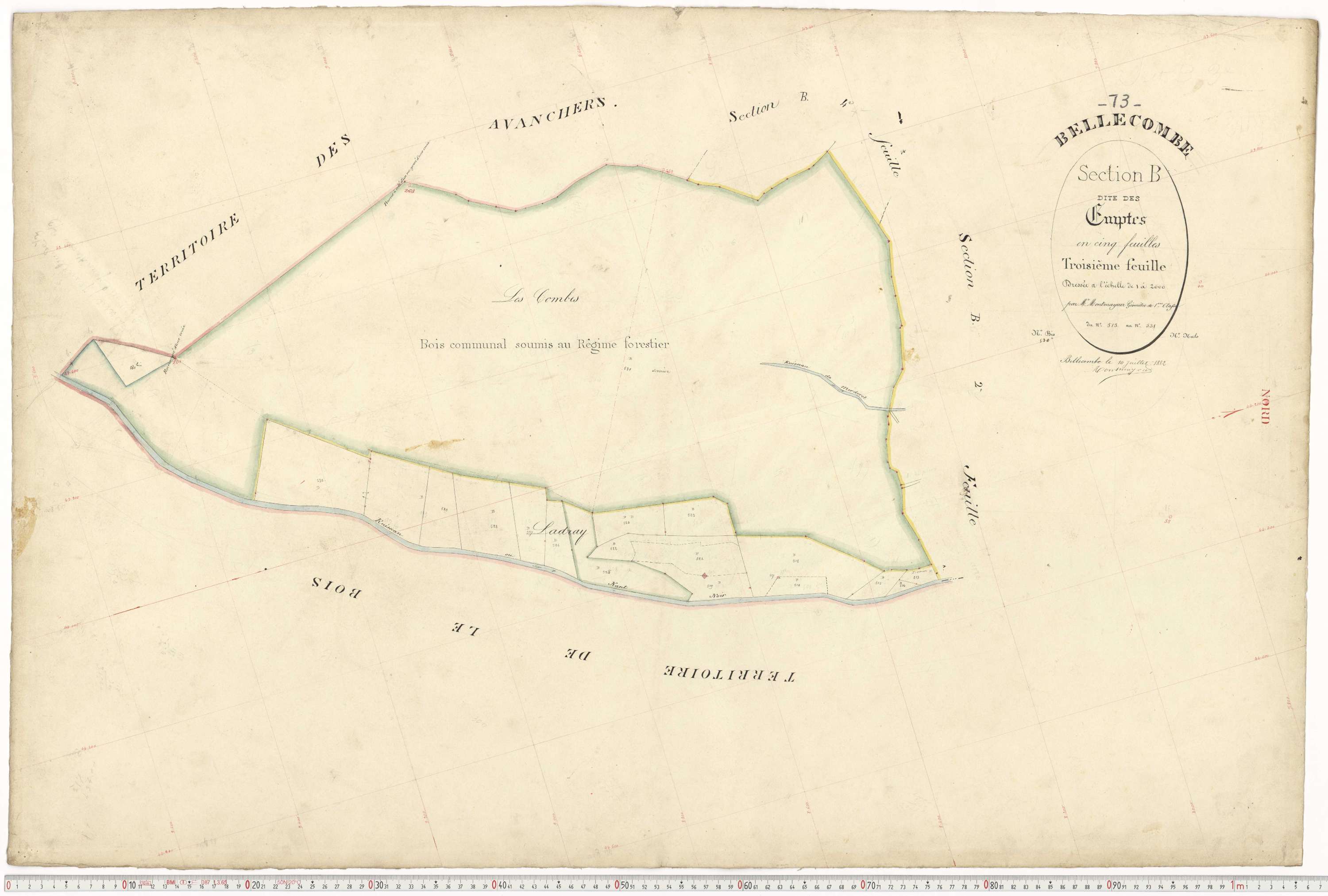 Aigueblanche - Plans cadastraux du premier cadastre français.