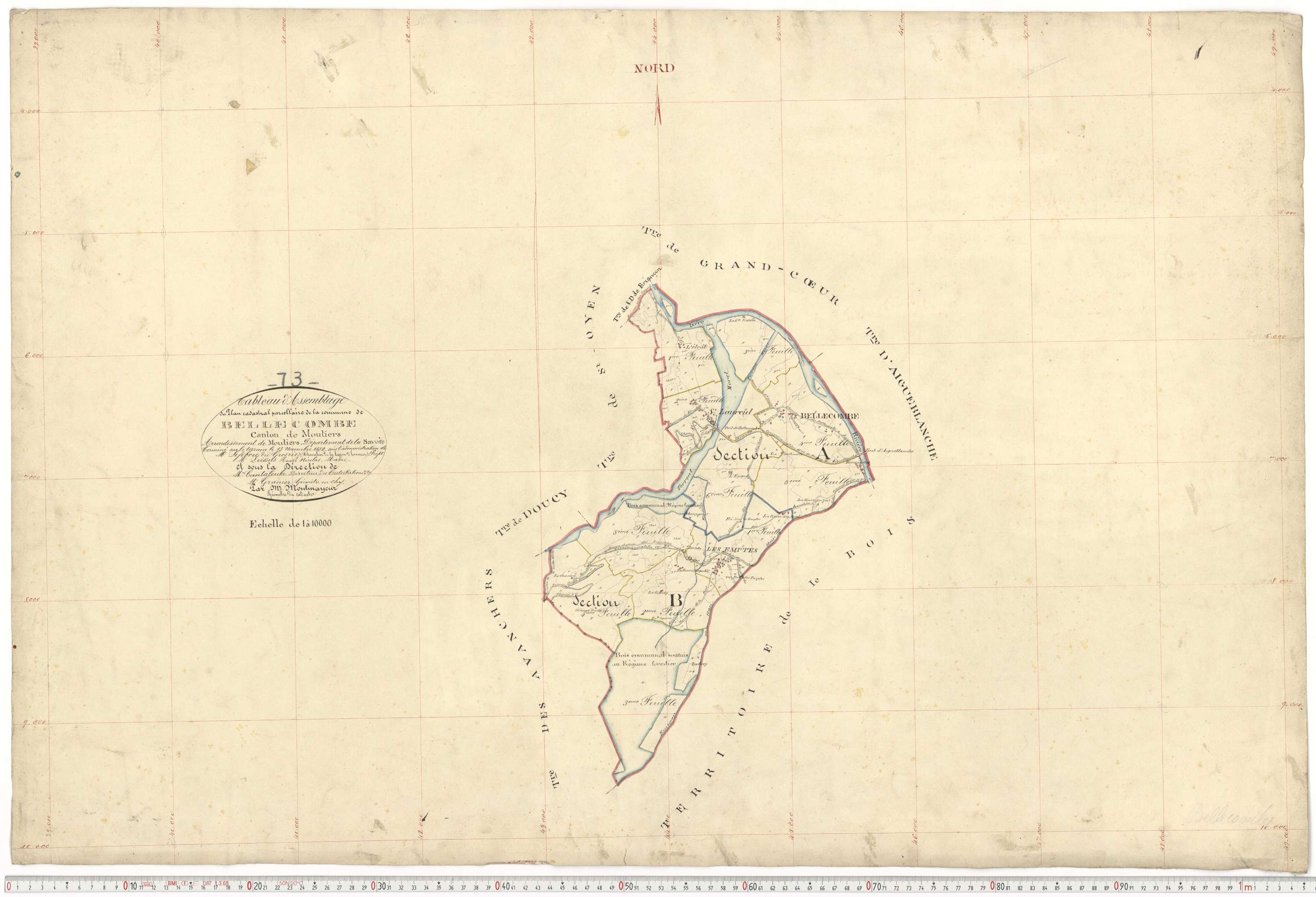 Aigueblanche - Plans cadastraux du premier cadastre français.