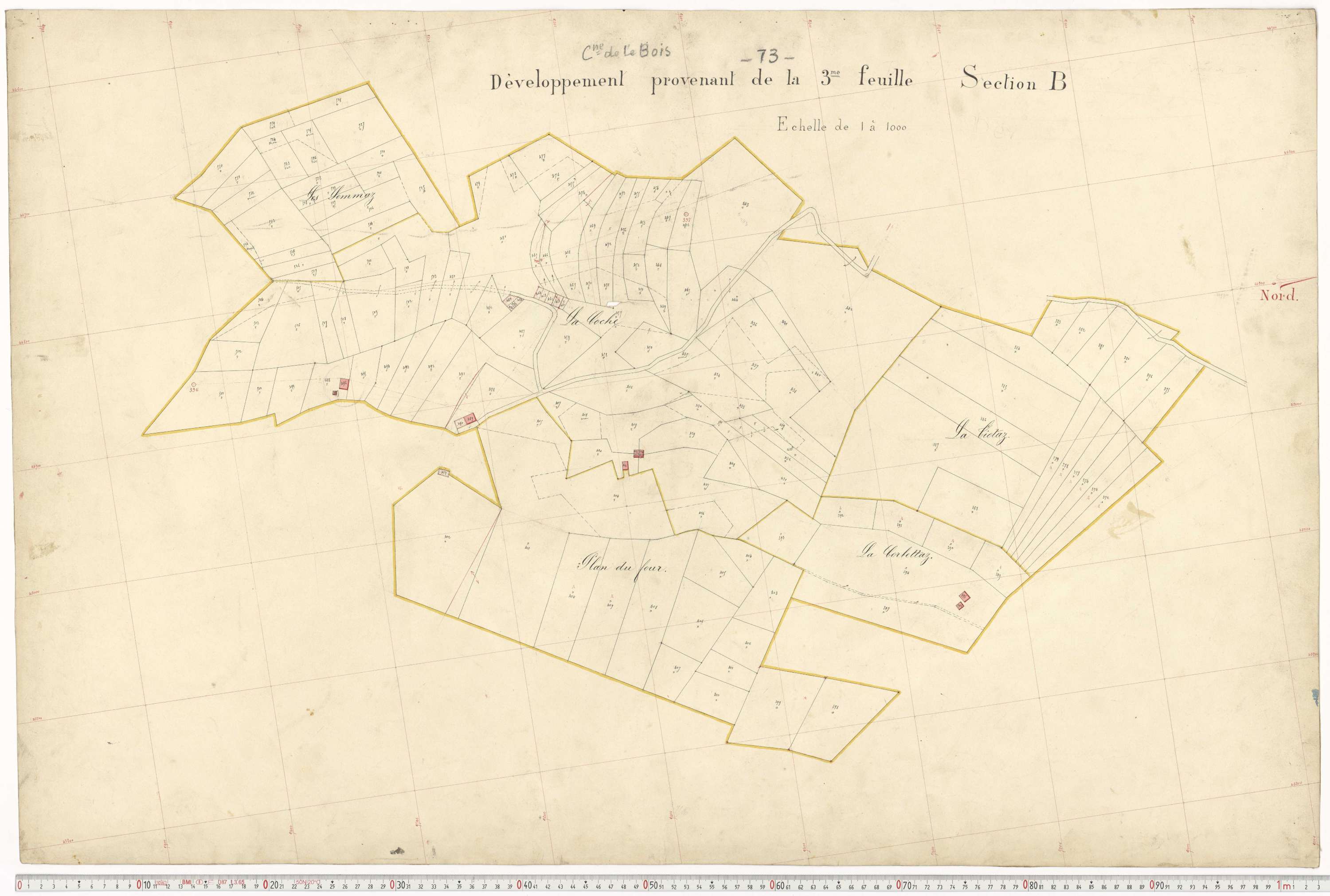 Aigueblanche - Plans cadastraux du premier cadastre français.