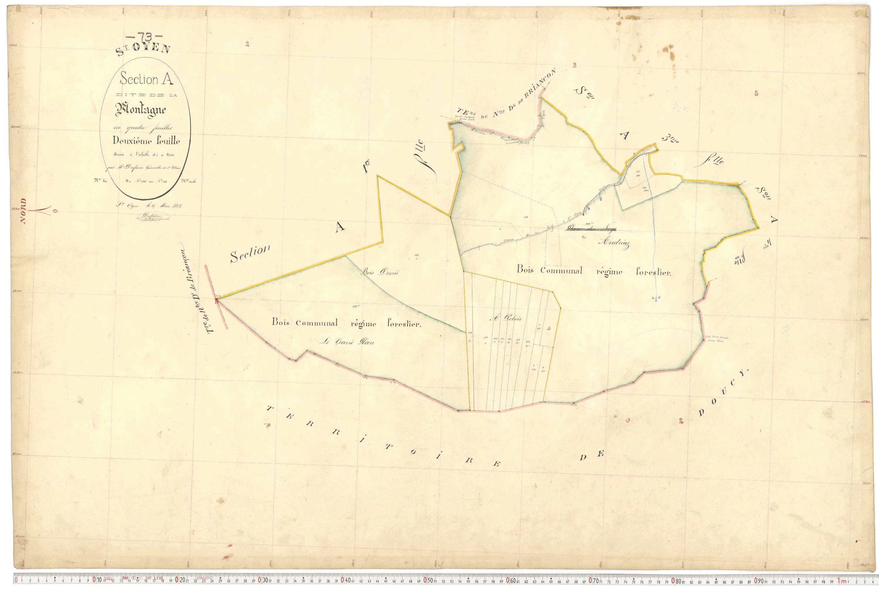 Aigueblanche - Plans cadastraux du premier cadastre français.