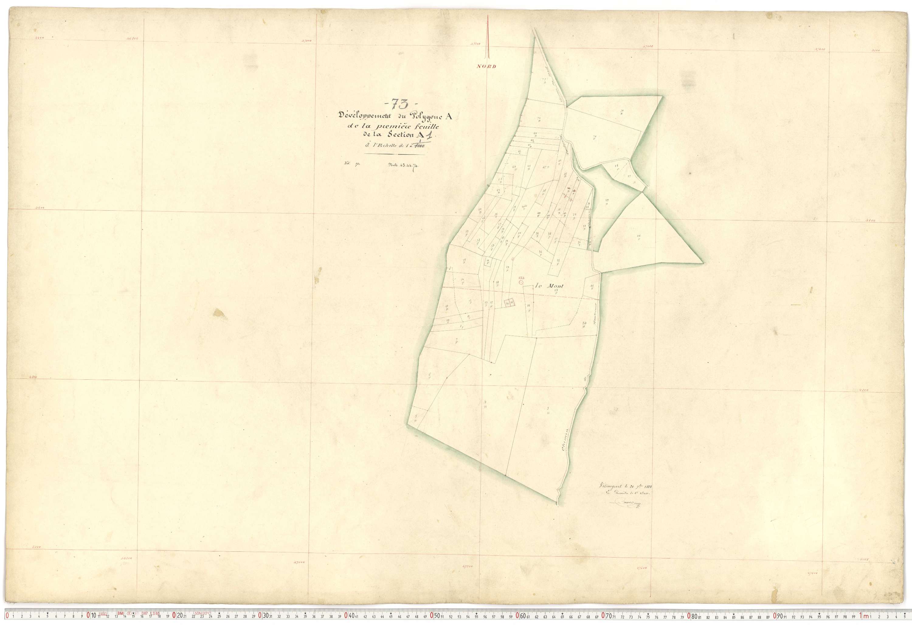 Aigueblanche - Plans cadastraux du premier cadastre français.