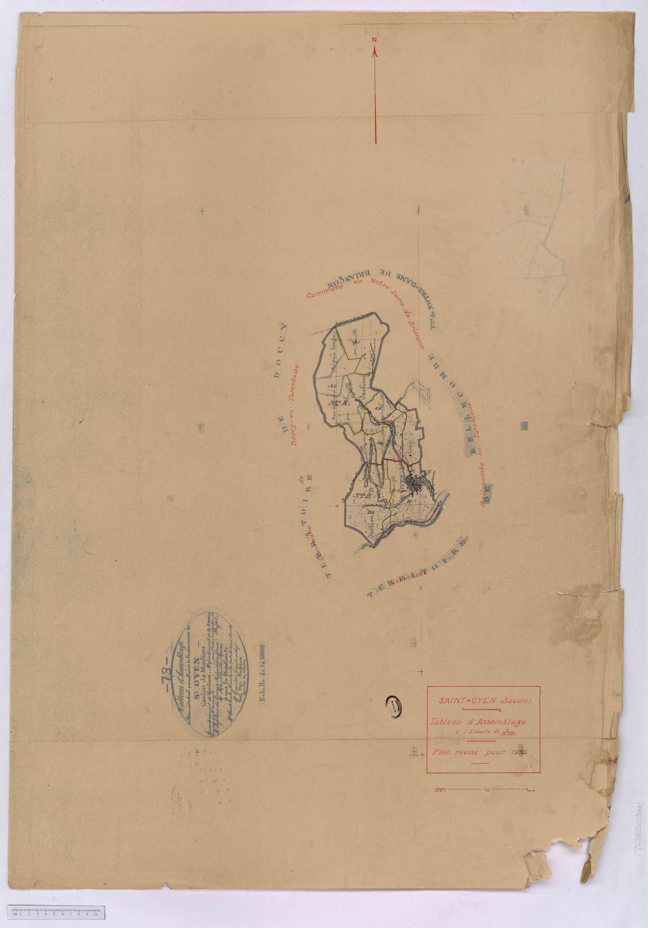 Aigueblanche - Cadastre rénové (1935).