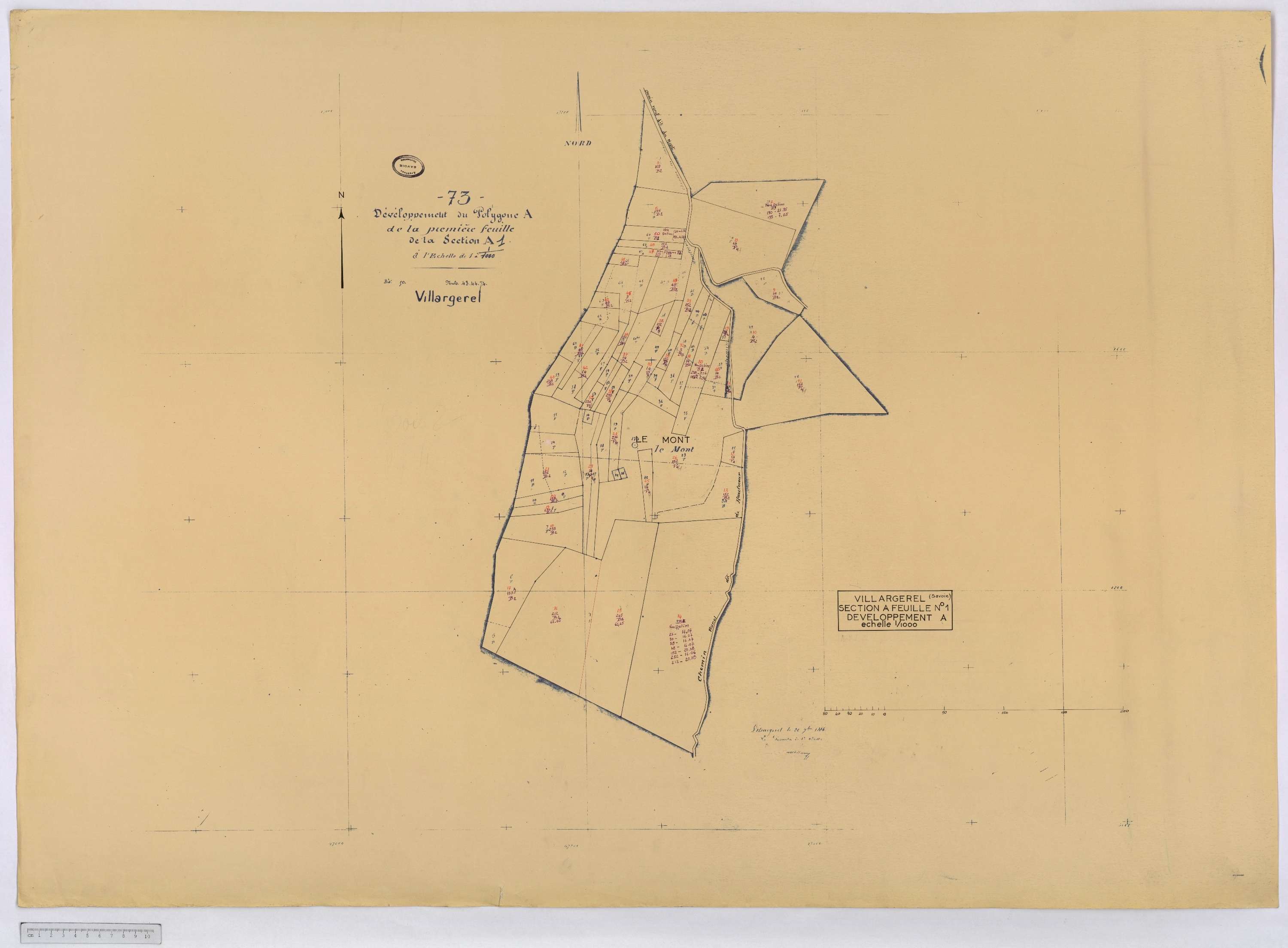 Aigueblanche - Cadastre rénové (1960) et cadastre remembré (s.d.).