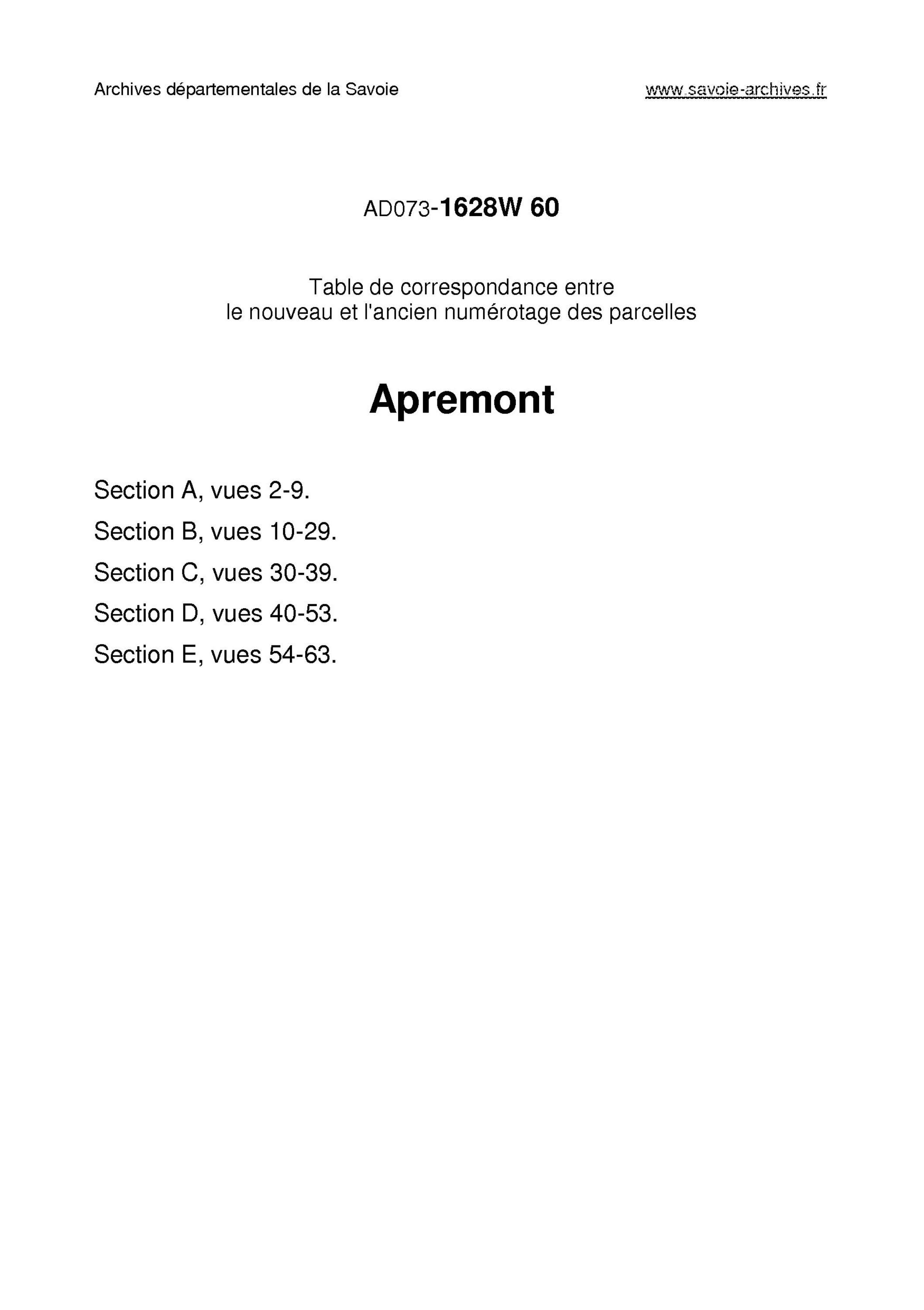 Aillon-le-Jeune - Apremont