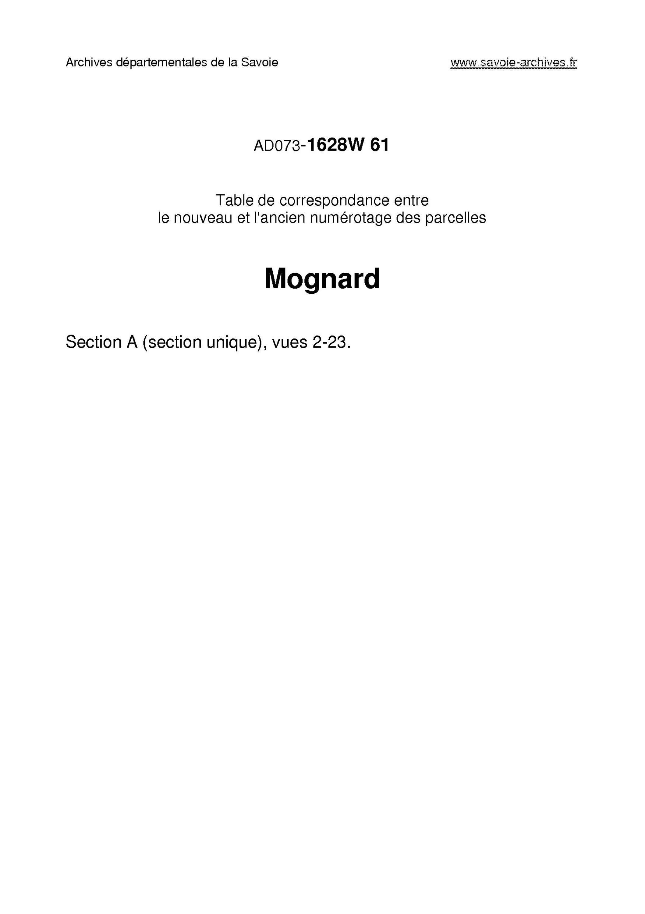 Aillon-le-Jeune - Mognard